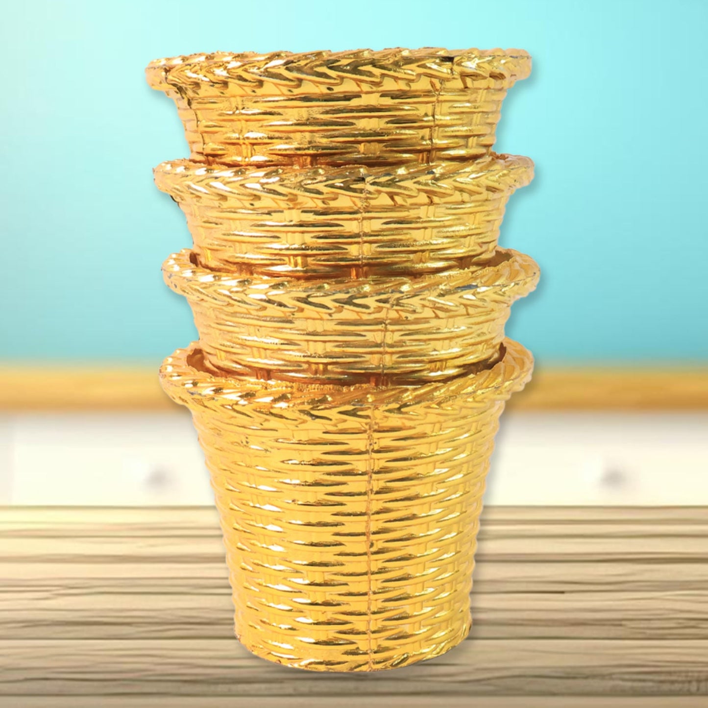Premium Valencia style plastic planter pot showing durable construction