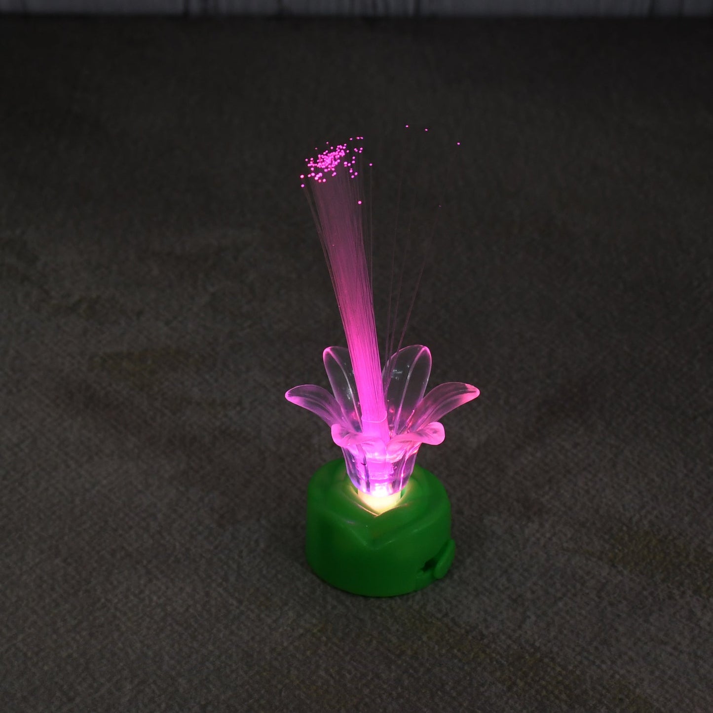 LED candlelight glowing with a warm and inviting multicolor light.