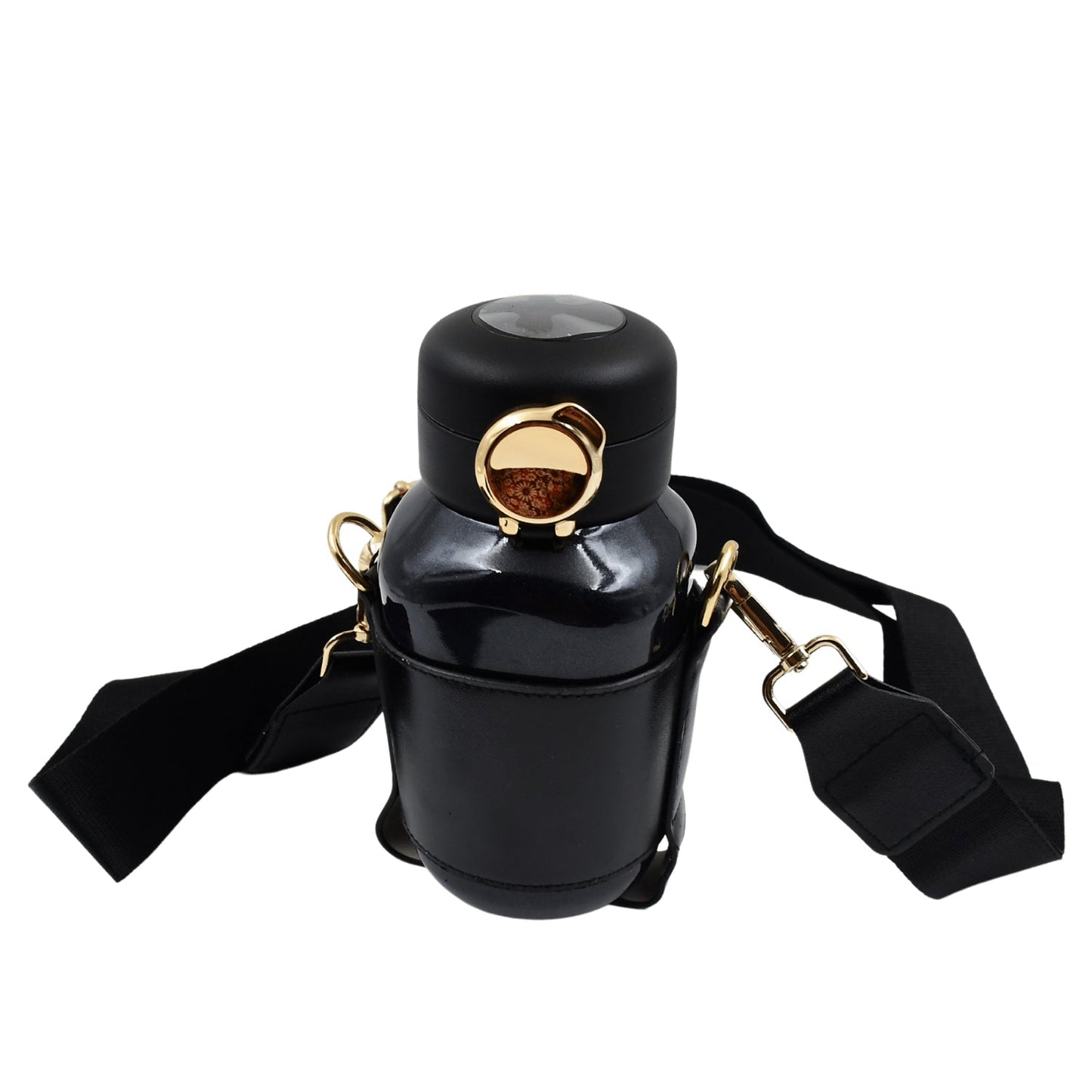 Tumblo Smart Thermos Bottle being used outdoors, ideal for travel and hiking.