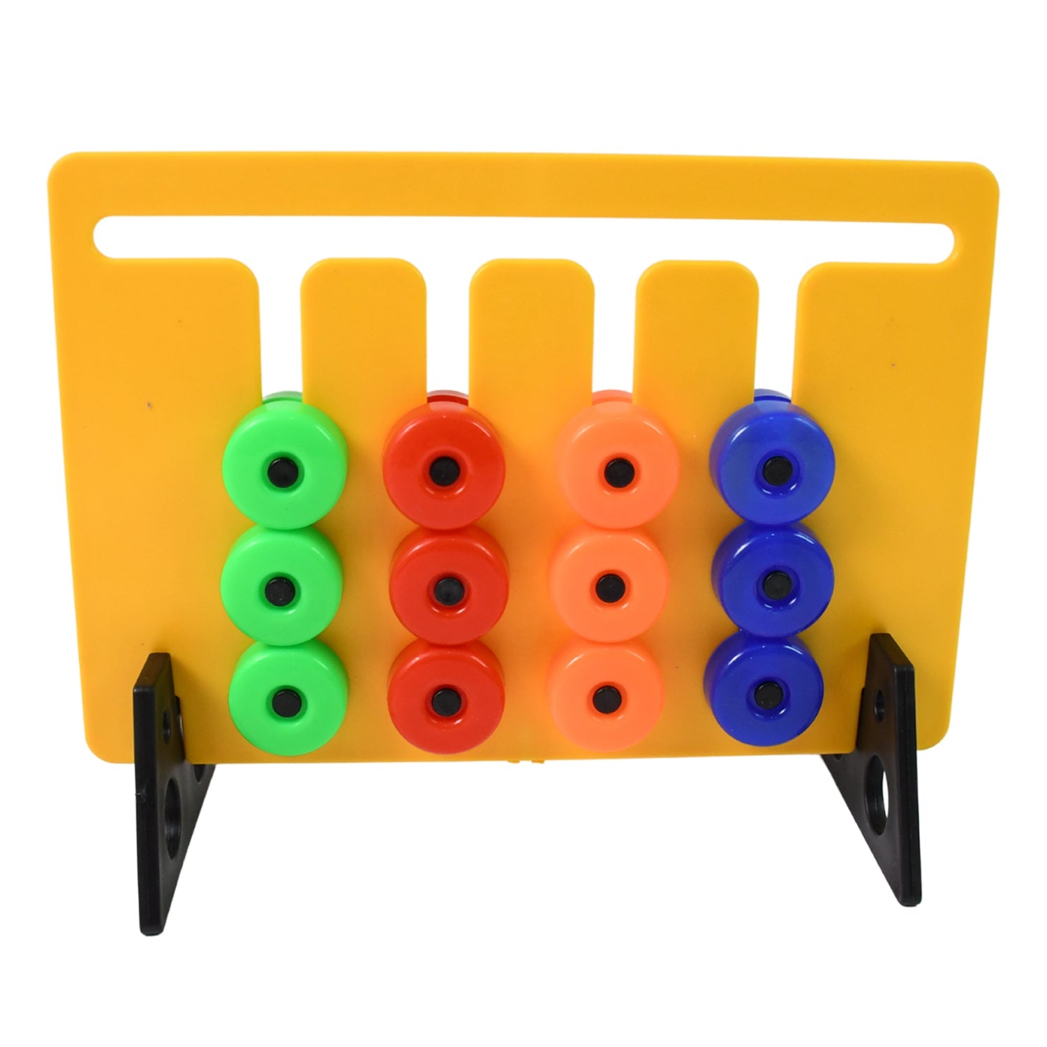 Montessori Slide Puzzle showcasing its vibrant colours and engaging design.