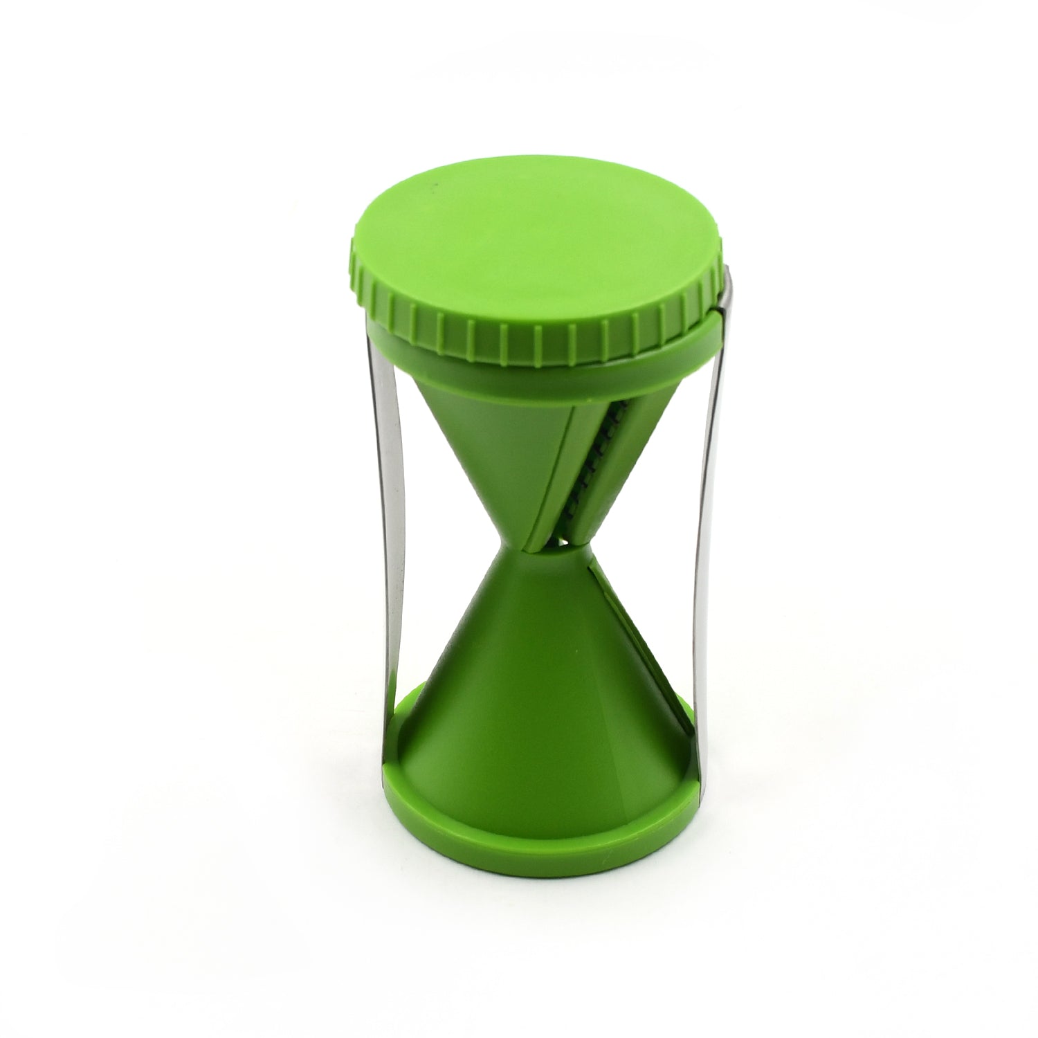 The Quickslice spiralizer disassembled, showing its components for easy cleaning