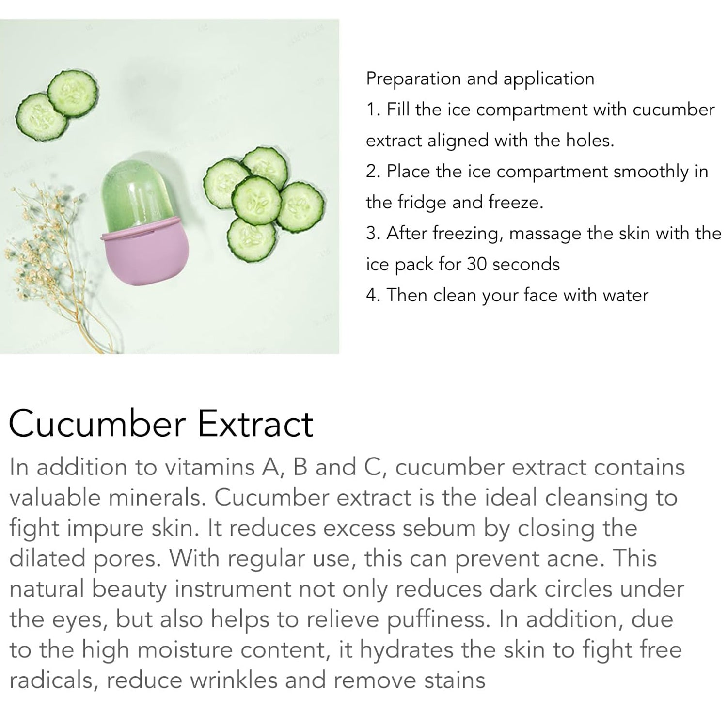Close-up of the non-slip textured grip of the silicone ice roller.