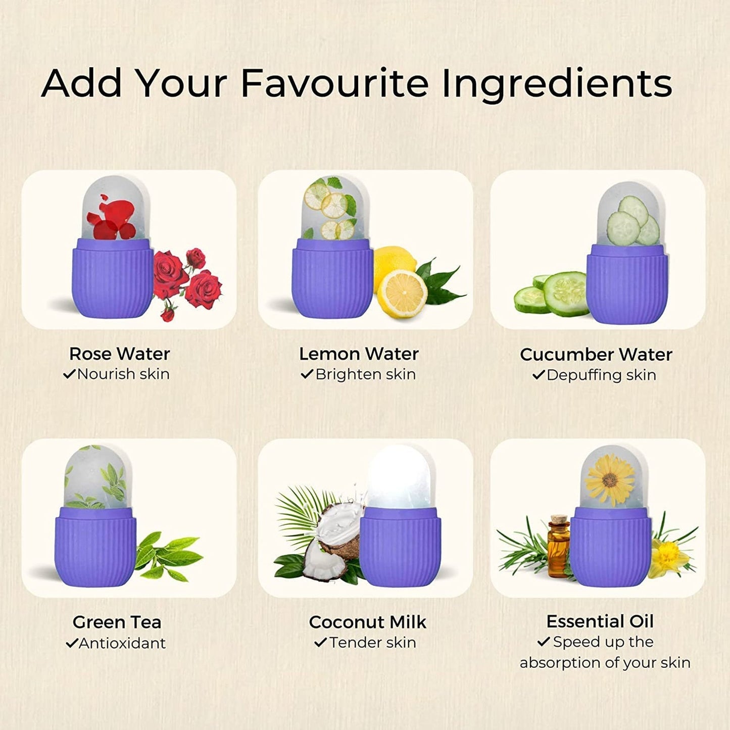 Facial massager roller with a visible cooling effect for refreshed skin.