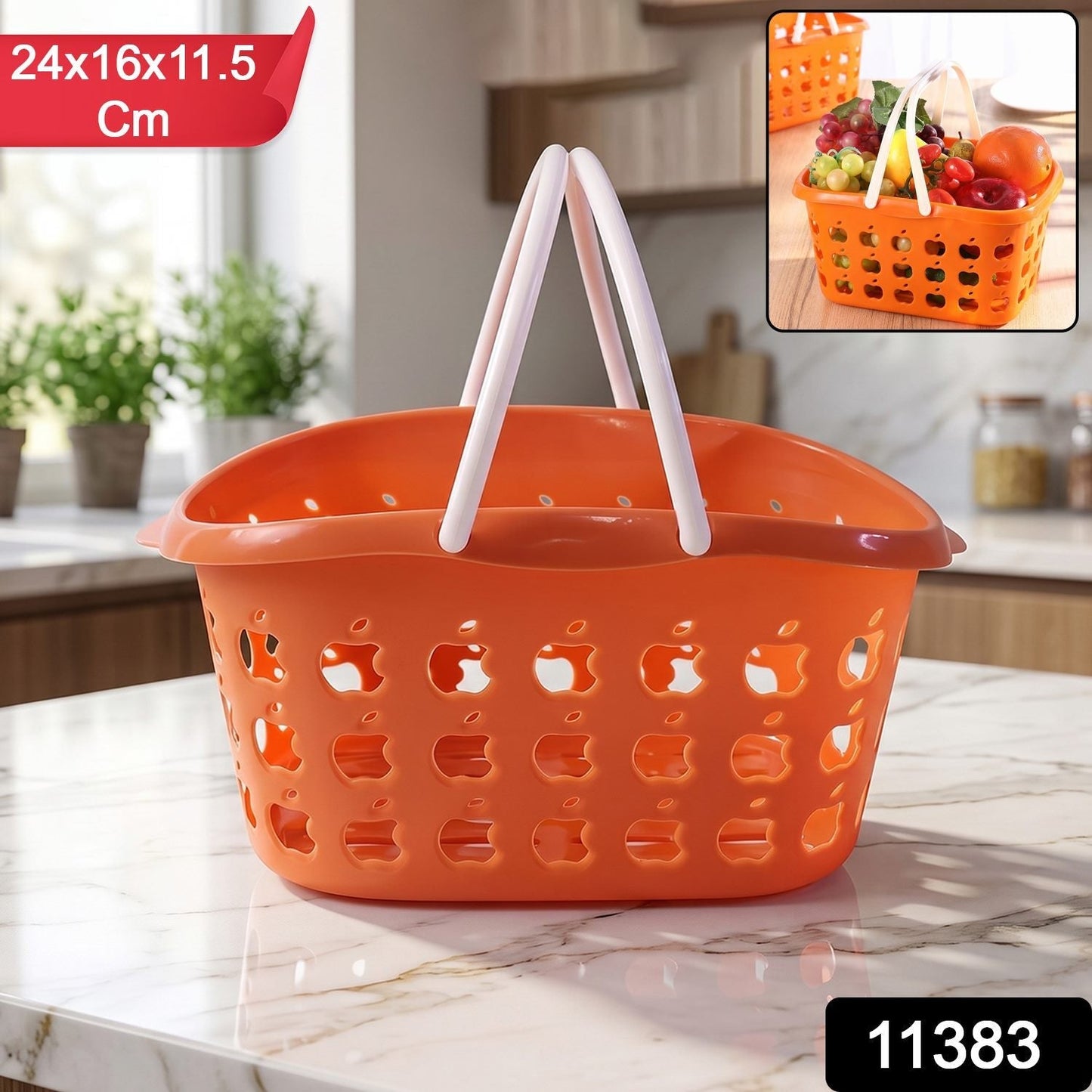 Set of storage baskets for fruits, vegetables, and shopping