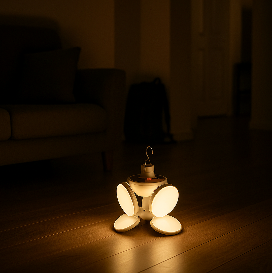 Solar Camping Light – USB Rechargeable Emergency LED