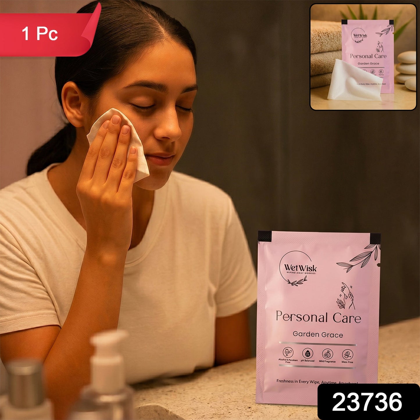 Wetwisk personal care wipe pack