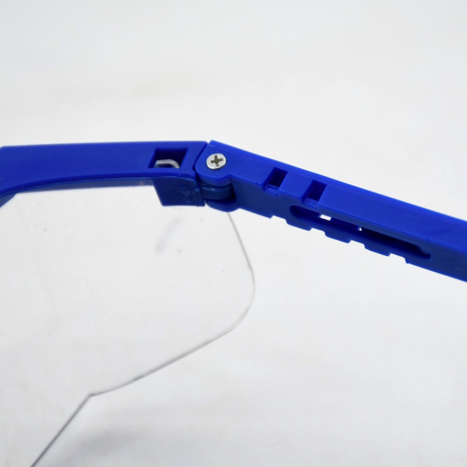 Protective safety eyewear with UV filtering and adjustable straps.