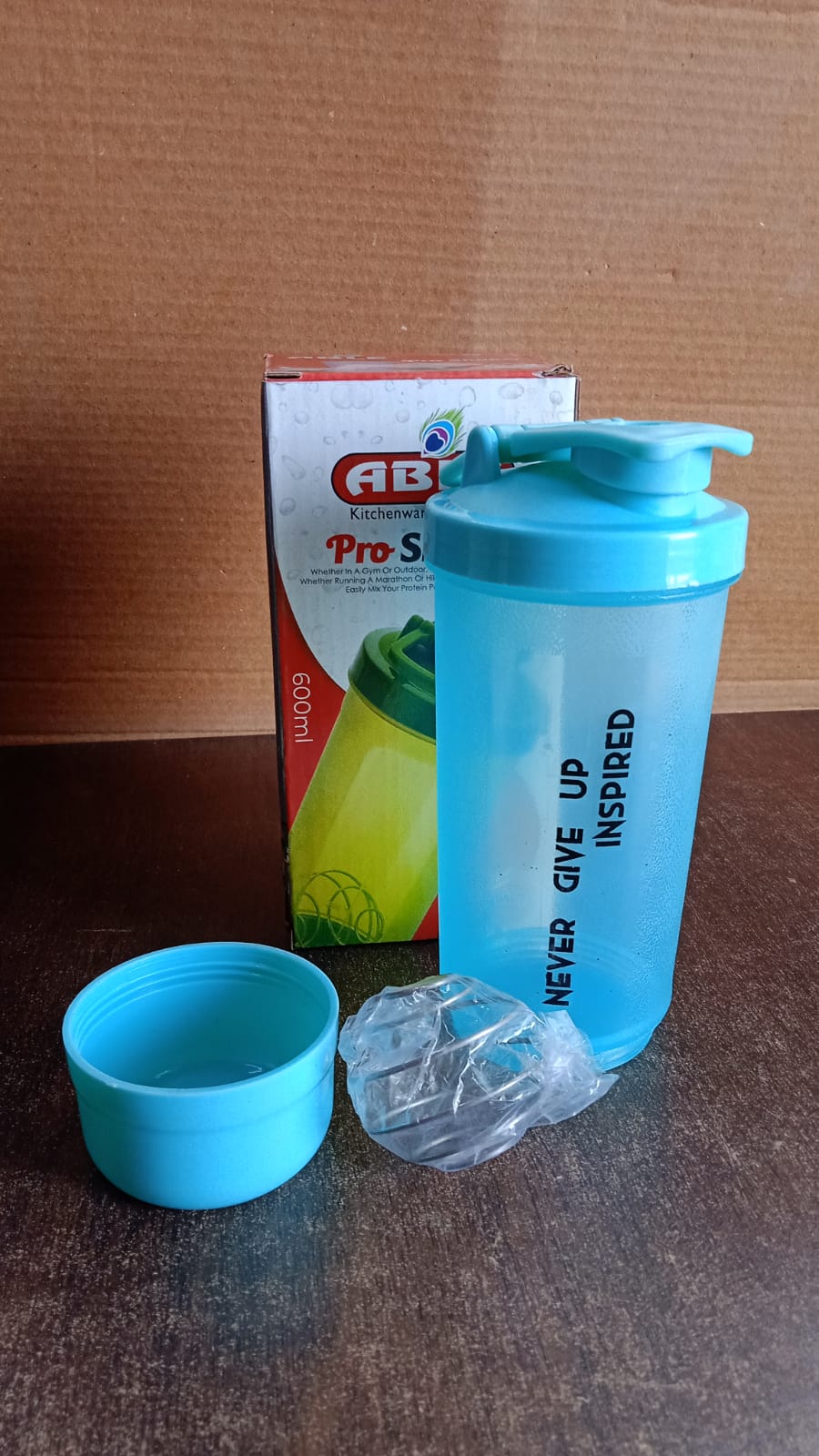 Premium Gym Shaker Bottle from Own Hydrate with an ergonomic grip.