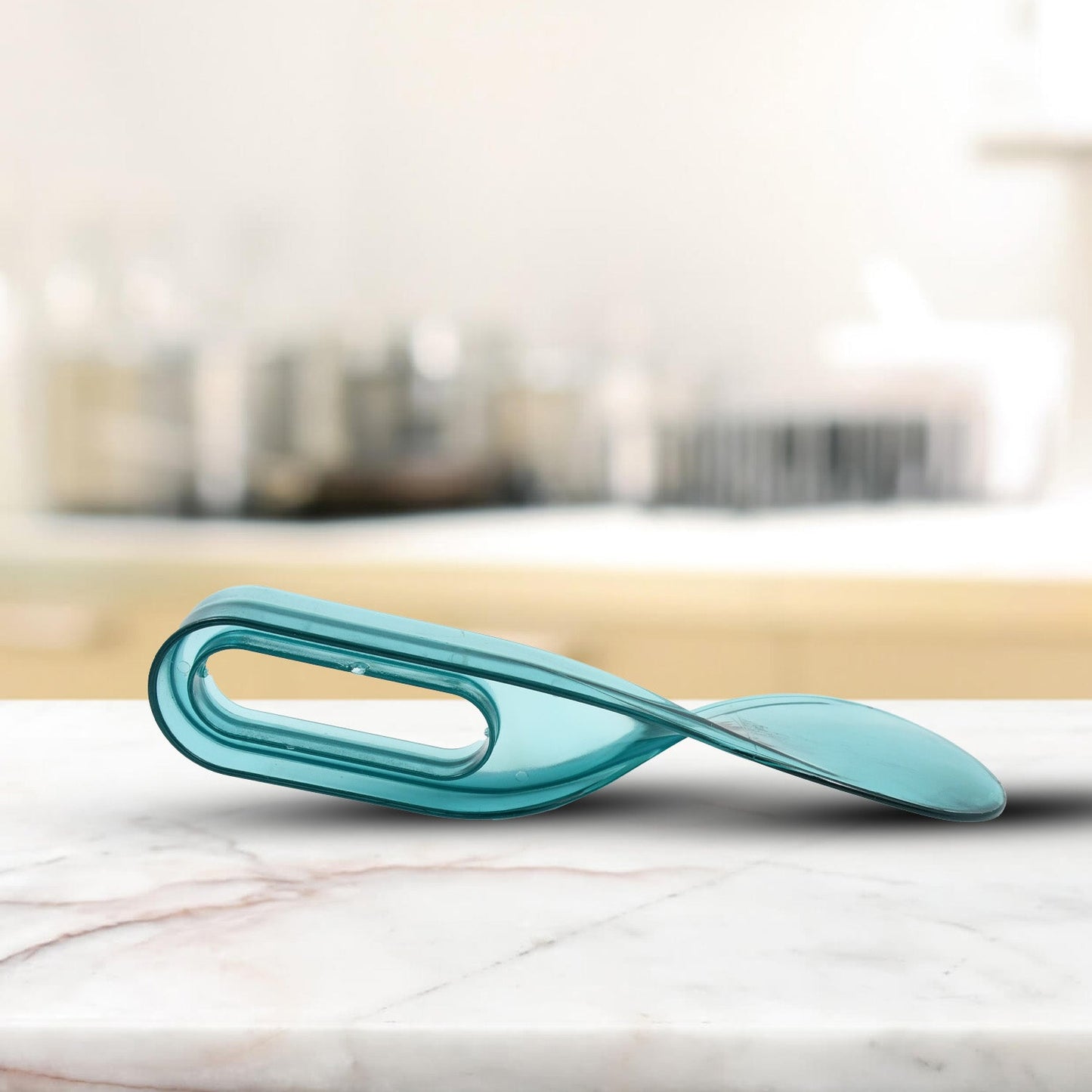 Angled view of the sturdy mattress lifter tool.