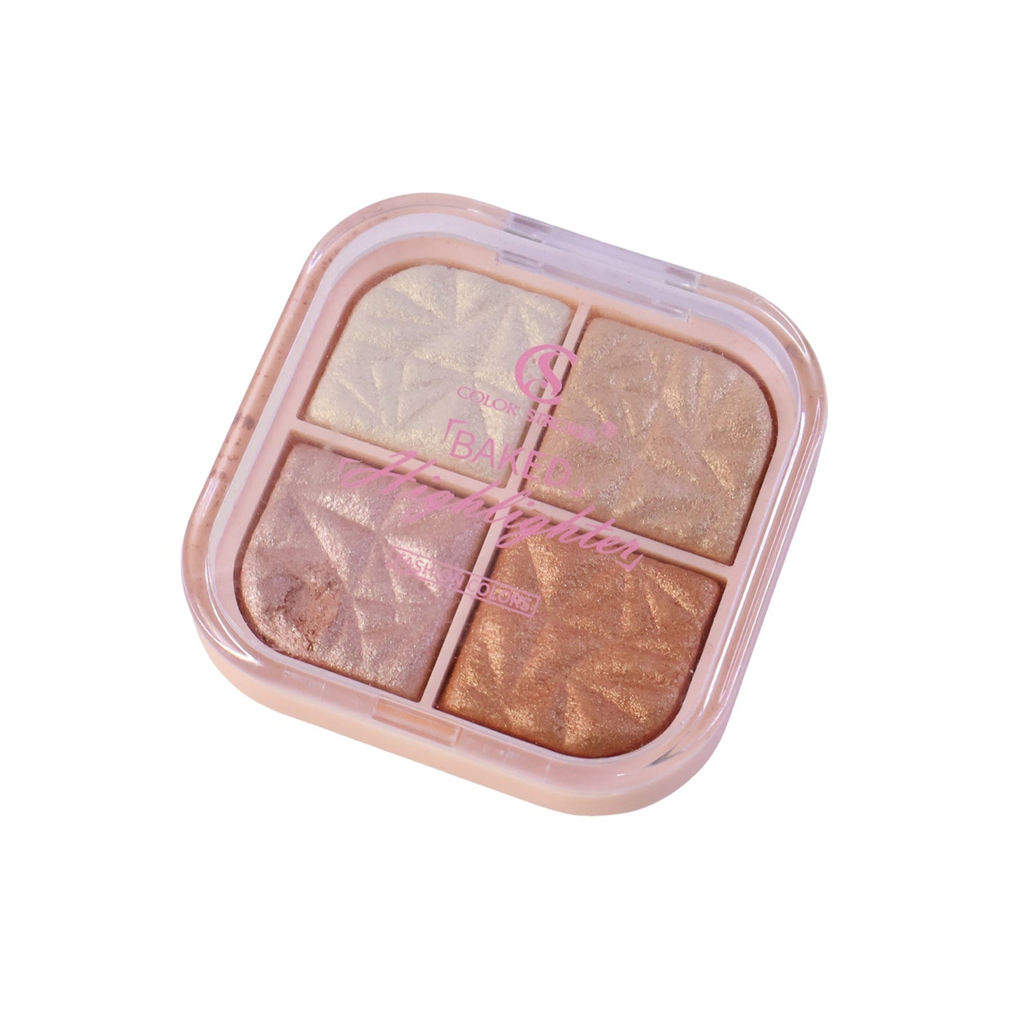 Baked blusher makeup detail showing silky texture