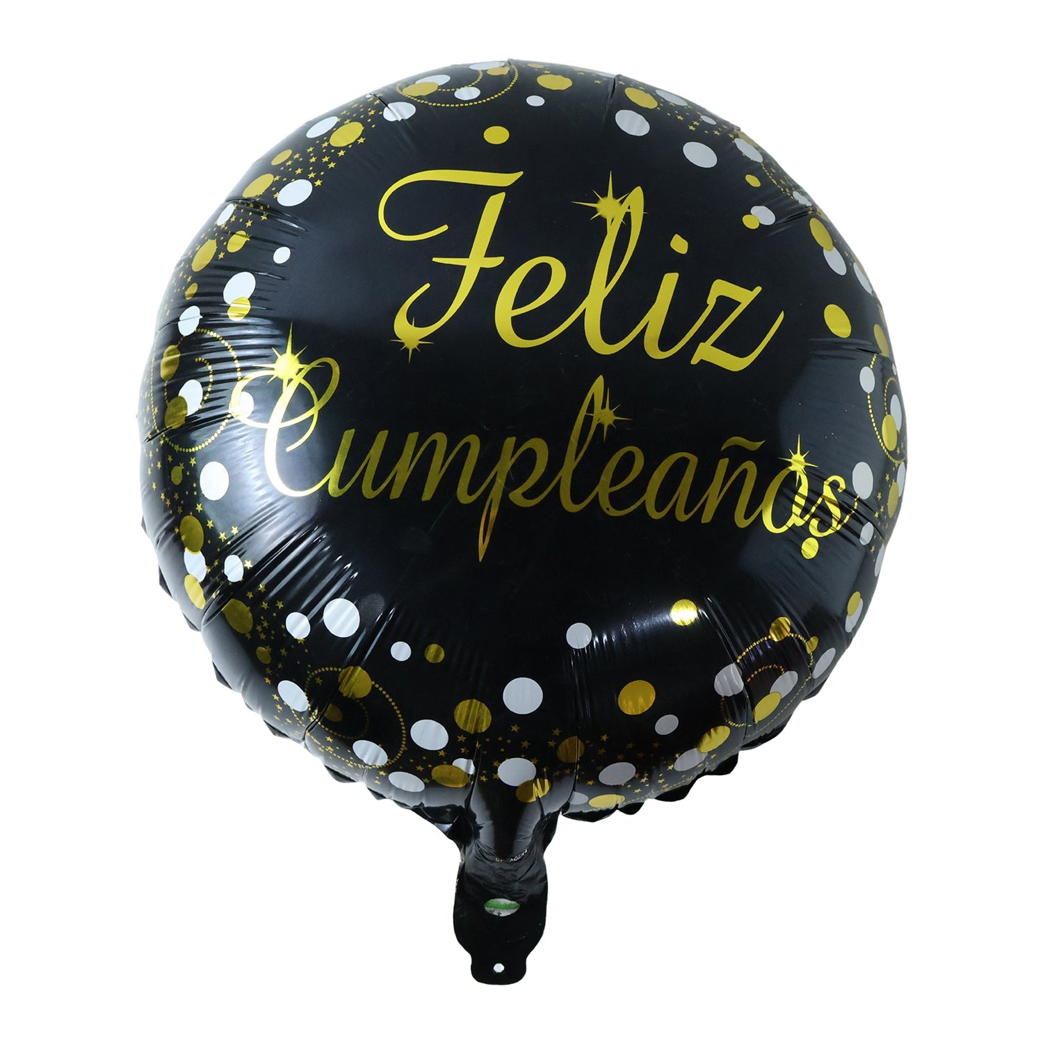 Black foil balloon for birthday decor and parties