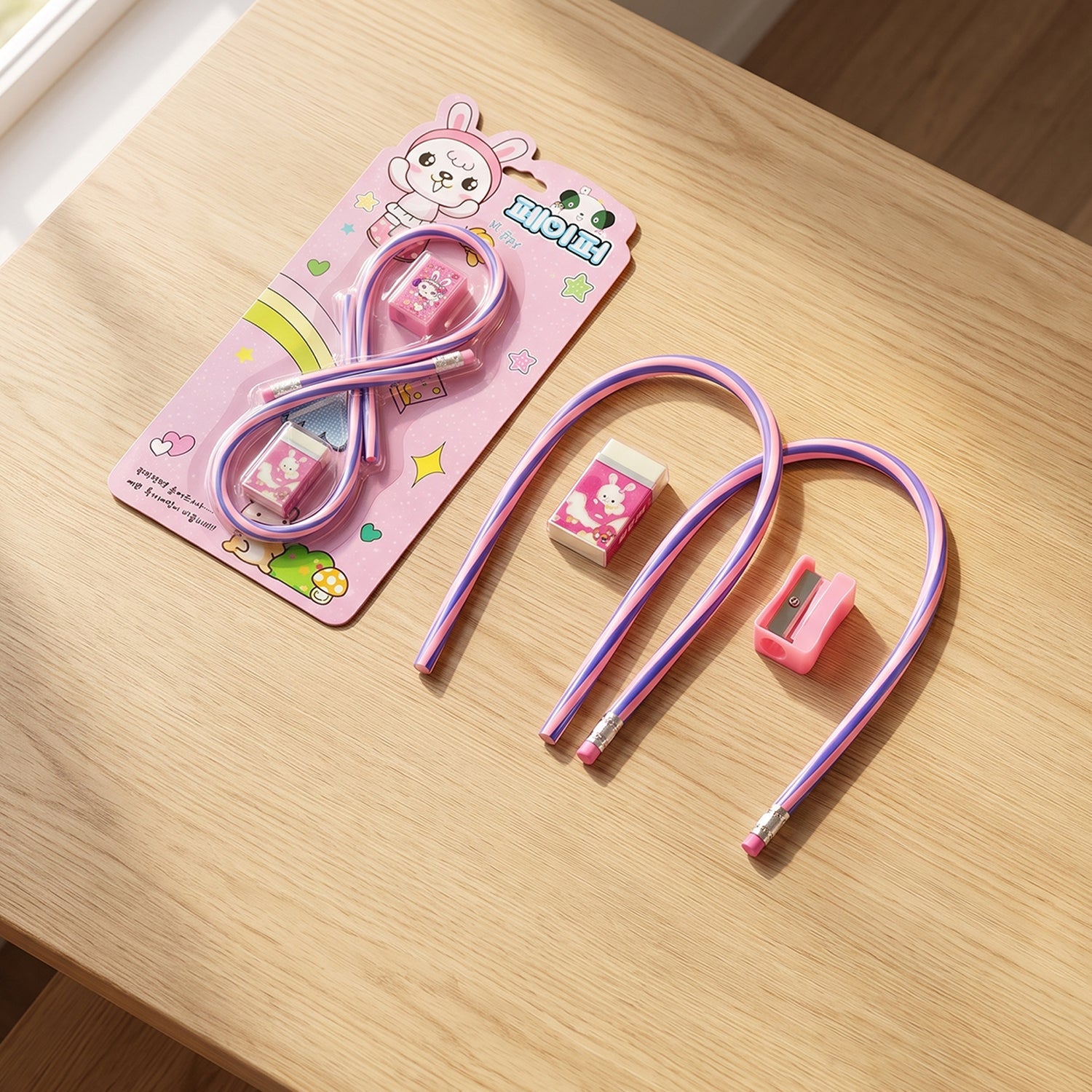 Kids stationery bendable pencils