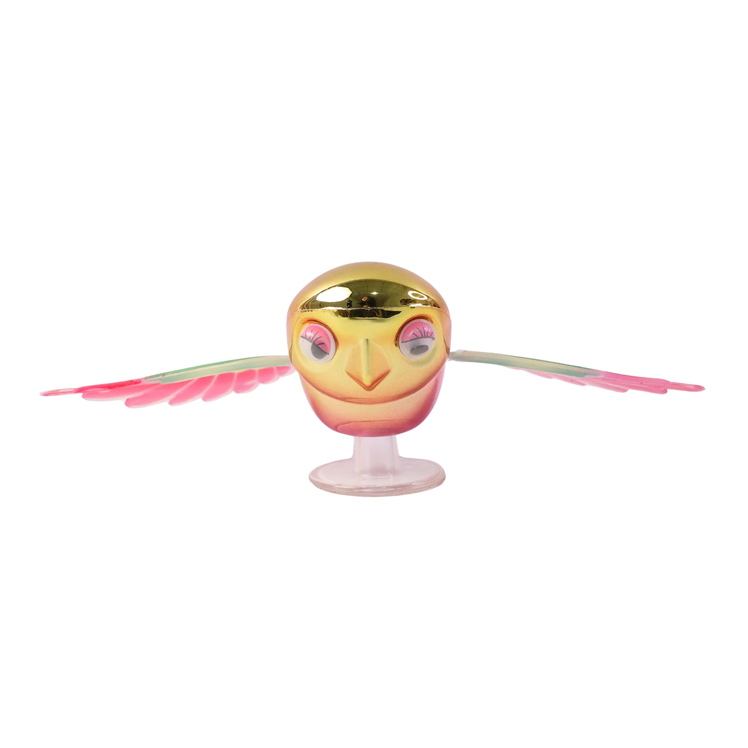 Flying bird dashboard decoration placed securely on a flat surface