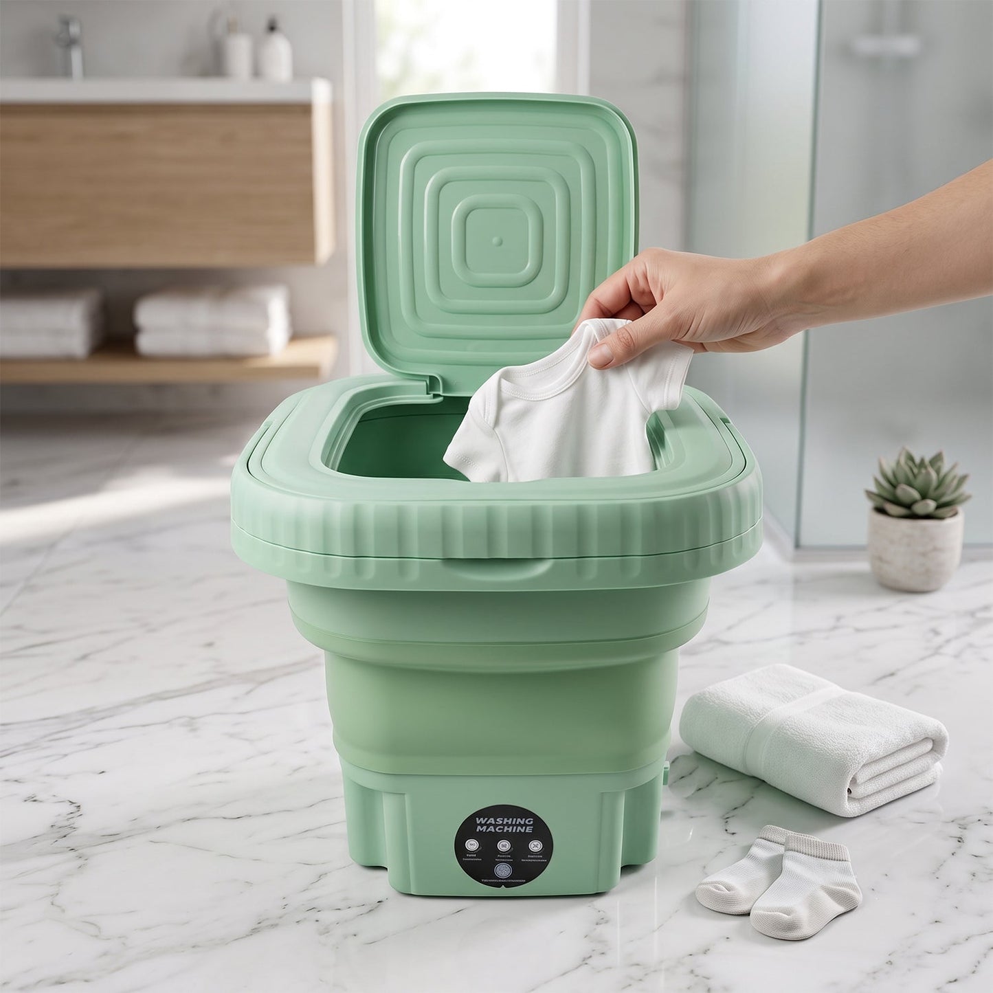 Portable Washing Machine – Mini Folding Washer for Delicates |