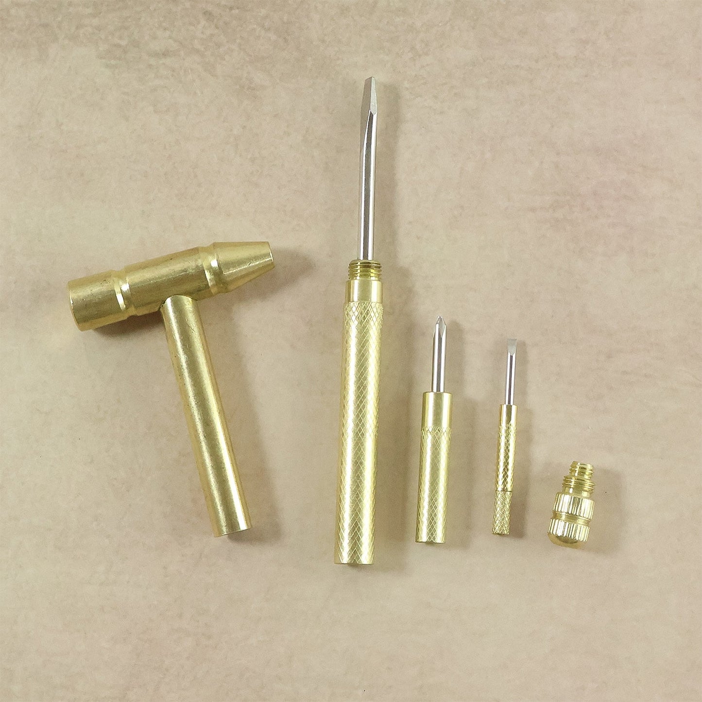 Multi-function hammer tool equipped with various screwdriver tips for home projects