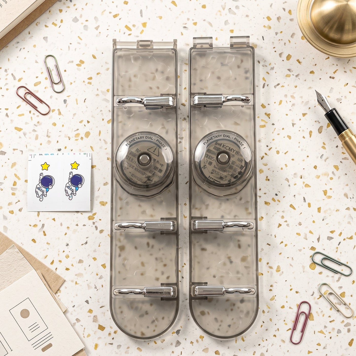 Suction mount hook rack detail
