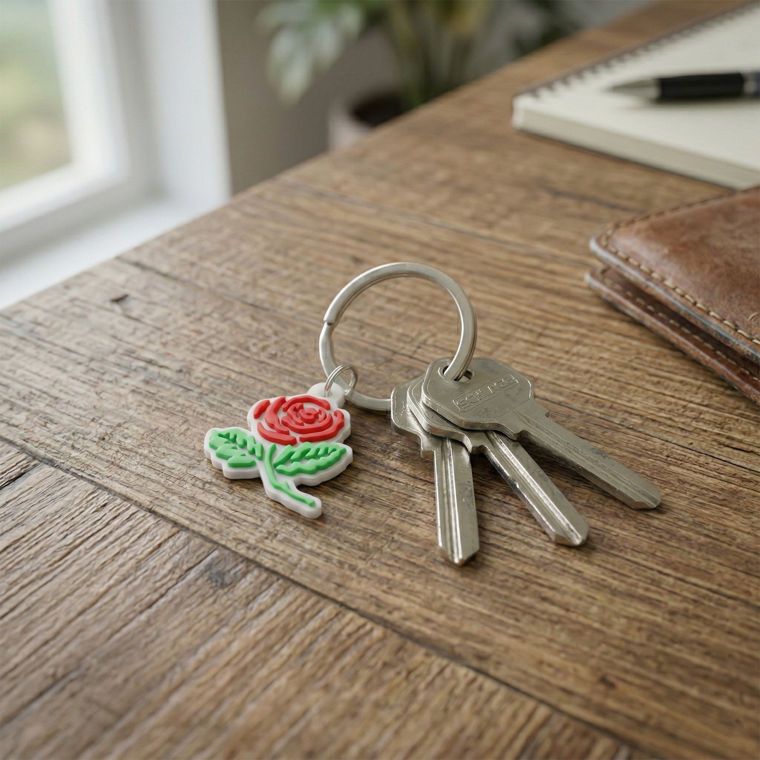 Premium rose bag charms and decorative keychains