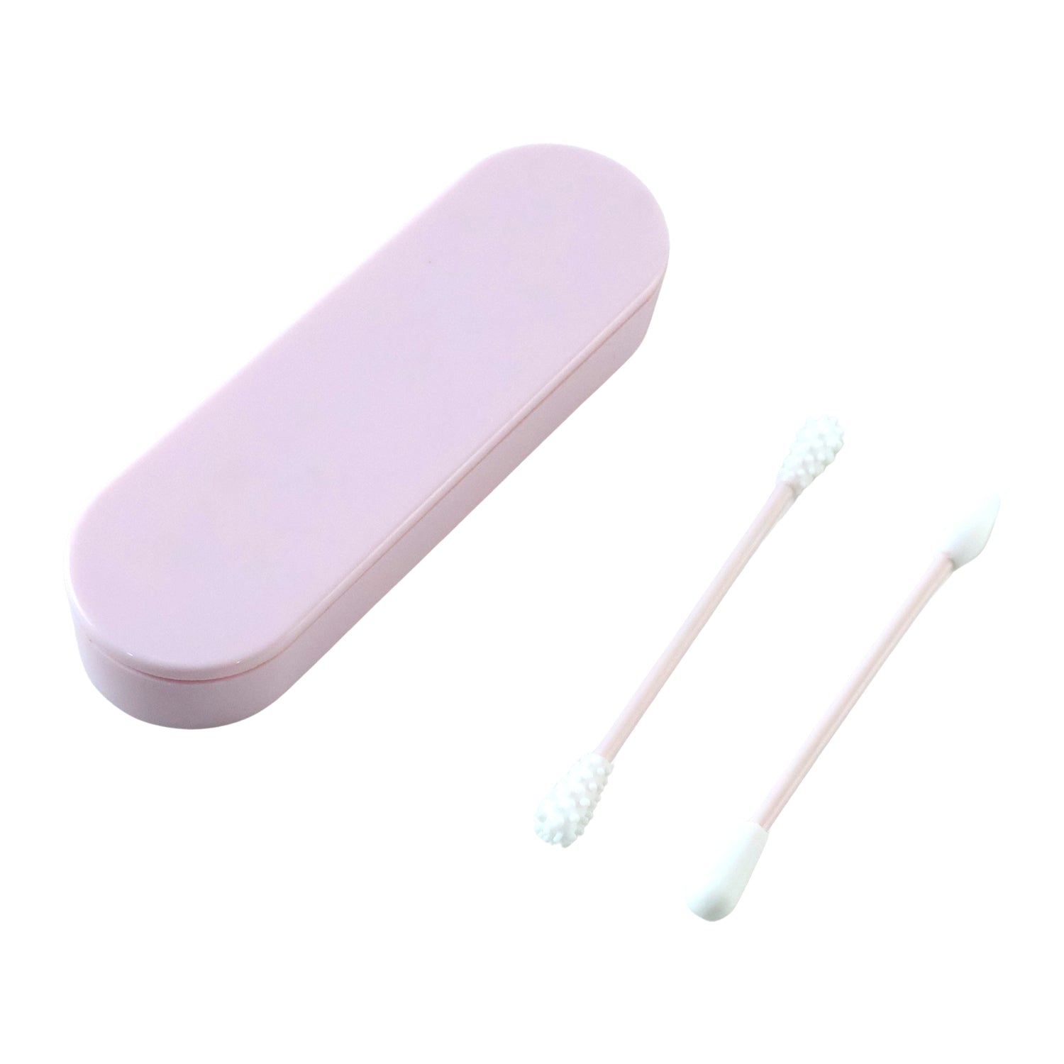 Reusable ear cleaning set with multiple silicone heads