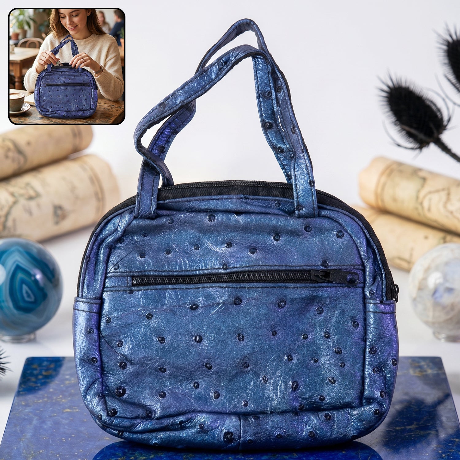 Mini zipper handbag pack