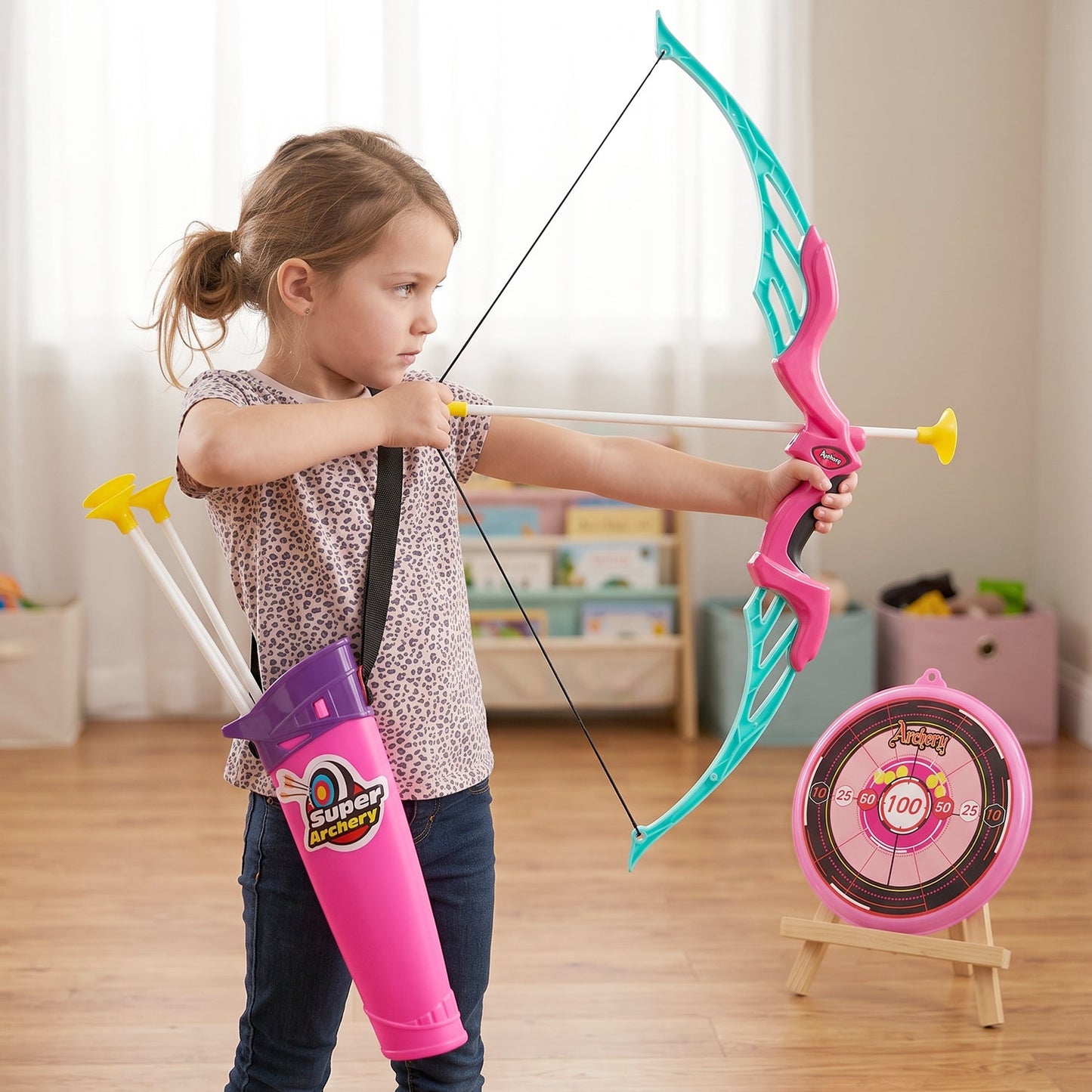 Kids Archery Set – Dhanush Baan Toy with Target & Arrows | Aditi