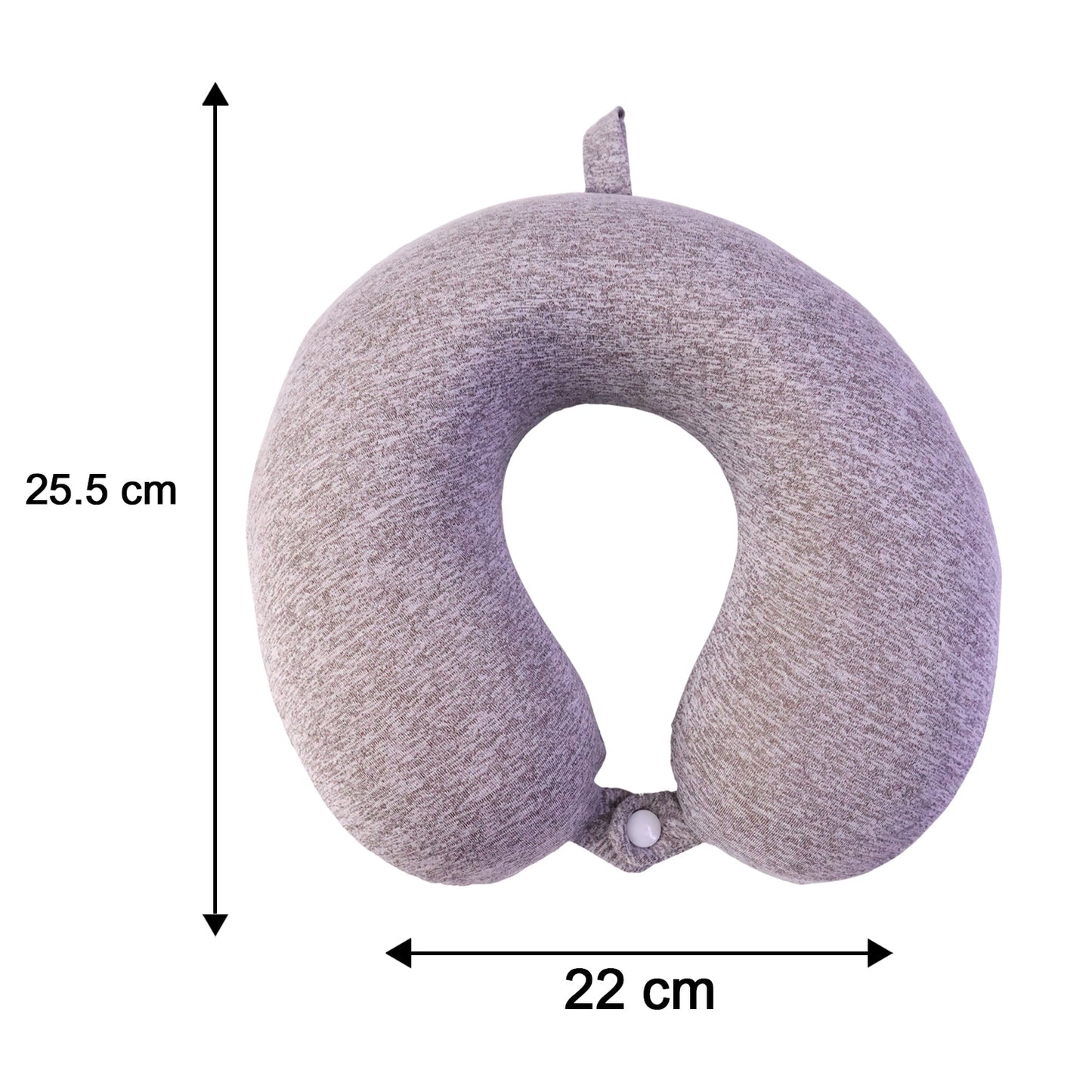 Cosy plush neck pillow for long trips and office naps