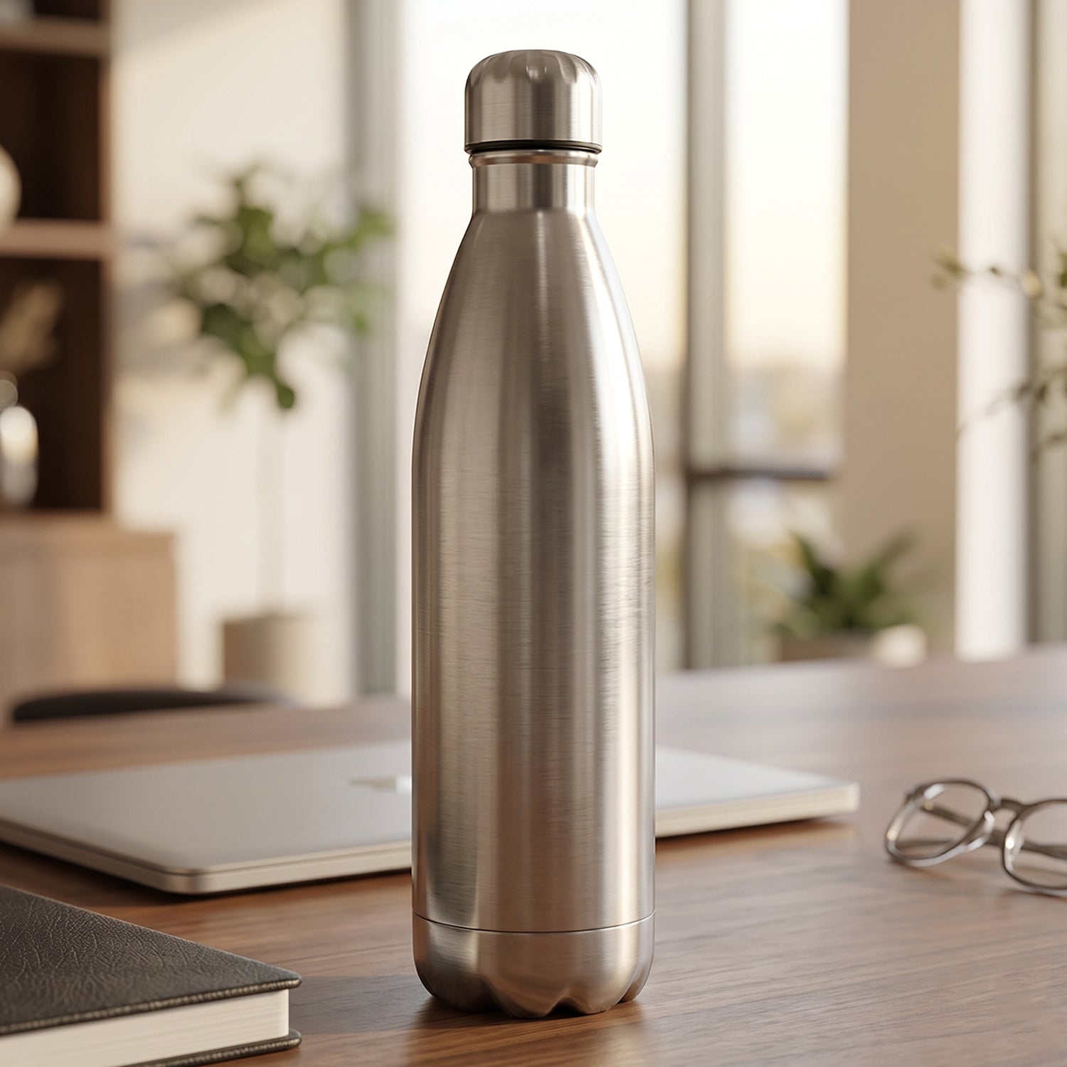 Leak proof steel thermos bottle, 1000ml capacity