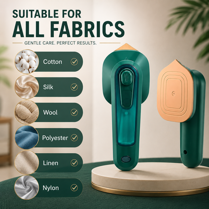 Portable Steam Iron – 2-in-1 Mini Handheld Garment Steamer with 60ML Water Tank & Titanium Heating Plate
