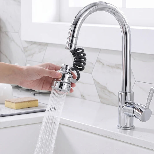 Flexible Kitchen Water Faucet Sprayer with 360° Rotating Tap Head